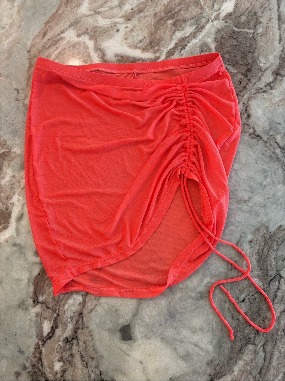 Tini Bikini Mesh Neon Swimsuit Cover Up Mini Skirt Medium Swim Tinibikini